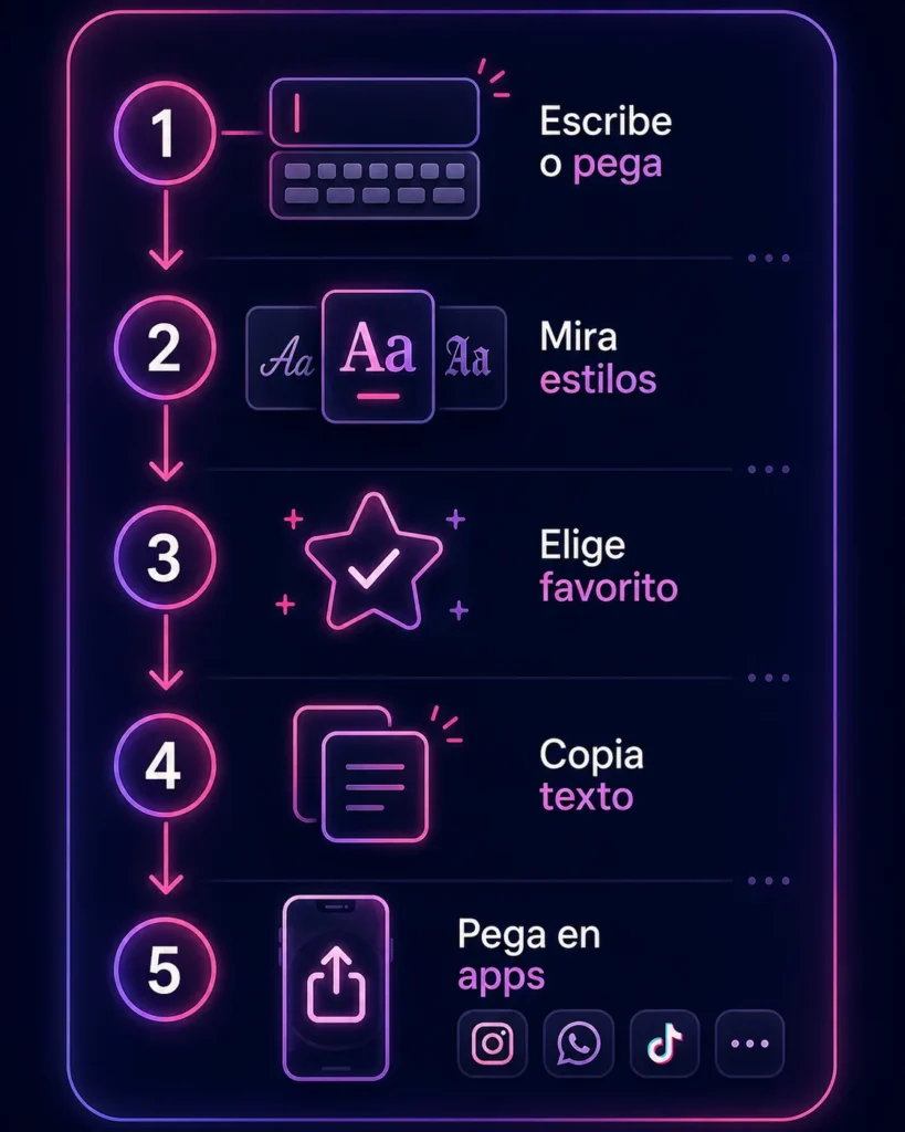 Letras Bonitas 3 Cómo usar nuestro conversor de letras Bonitas