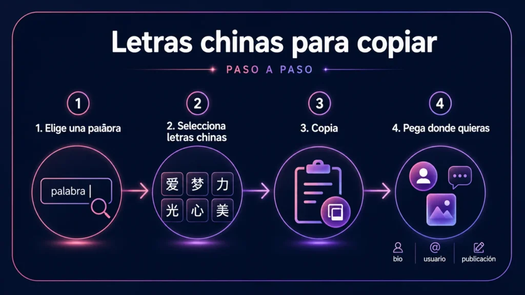 letras chinas para copiar