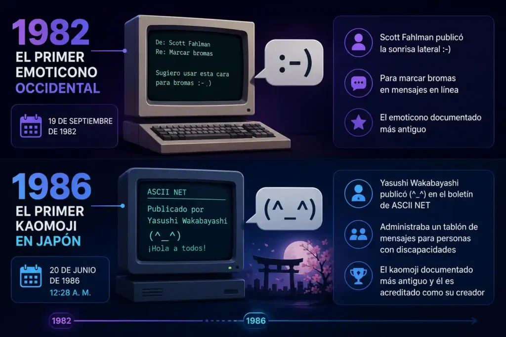 Copiar y Pegar Kaomoji - Historia del kaomoji 1