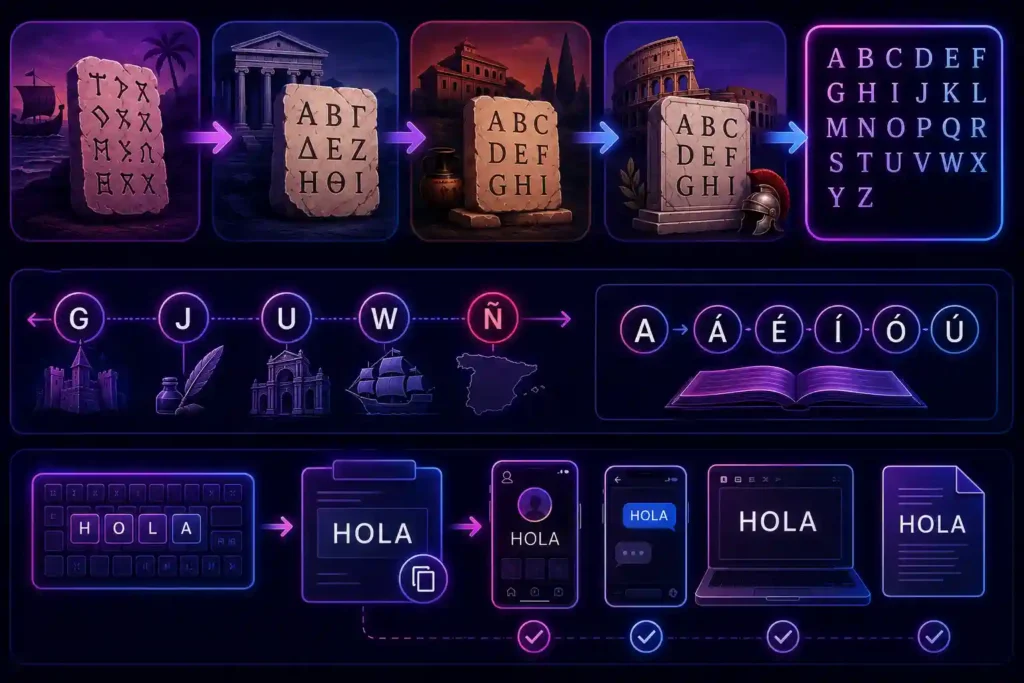 Copiar y Pegar Letras Latinas ¿Cual es el origen del alfabeto latino 1